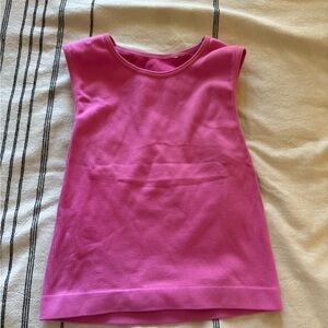 Pink workout top
